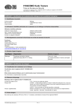 Fiche de donnes de sécurité (FDS)