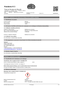 Fiche de donnes de sécurité (FDS)